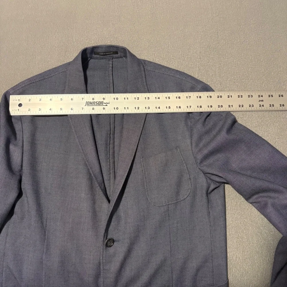 Z Zegna Blazer 42R Blue Wool Unstructured Sport Coat 7 VIY34 ZZY27 Lightweight